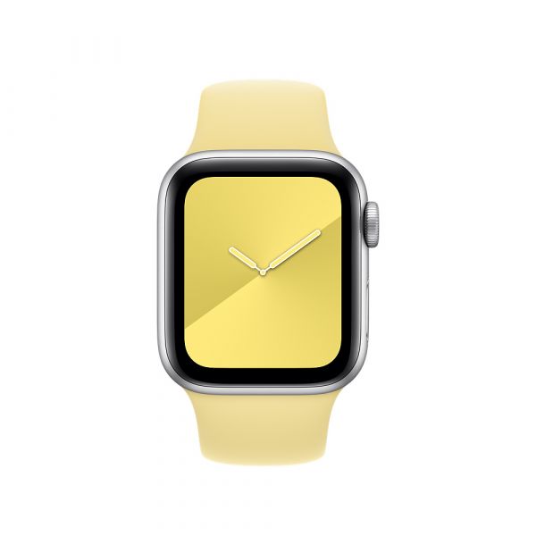 Ремешок для Apple Watch 38/40 mm - Apple Sport Band - S/M & M/L - Lemon Cream (MWUU2)