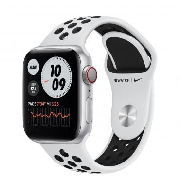 Apple Watch Nike Series 6 LTE 40mm Silver Alu Case with Pure Plati/Black Nike Sp B (M06J3 / M07C3)