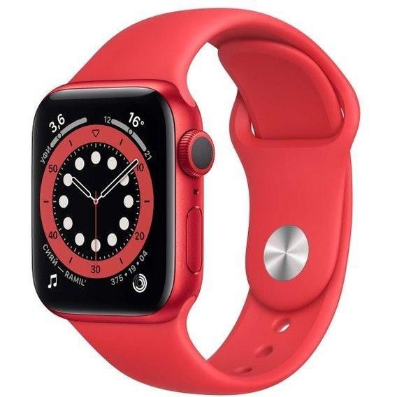 Apple Watch Series 6 LTE 44mm PRODUCT(RED) Aluminum Case with PRODUCT(RED) Sport Band (M07K3)