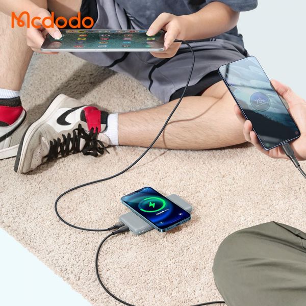 Внешний аккумулятор PowerBank с беспроводной зарядкой McDodo [MC- 5590] Royal 15w 10000mAh Series (Gray)