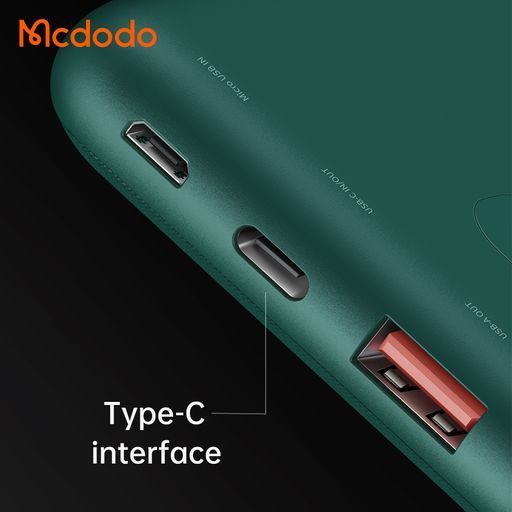 Внешний аккумулятор PowerBank с беспроводной зарядкой McDodo [MC- 5590] Royal 15w 10000mAh Series (Gray)