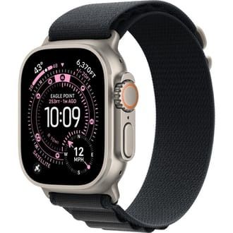 Apple Watch Ultra 3 GPS + Cellular 49mm Natural Tit. Case w. Black Alpine Loop - Medium (MFTF4)