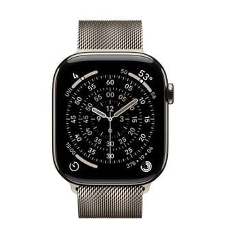 Apple Watch Series 11 GPS + Cellular 46mm Natural Tit. Case w. Natural Milanese Loop - S/M (MFCY4)