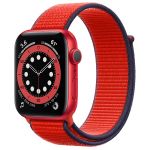 Apple Watch Series 6 GPS 44mm (PRODUCT)RED Aluminum Case with (PRODUCT)RED Sport Loop (M02H3)