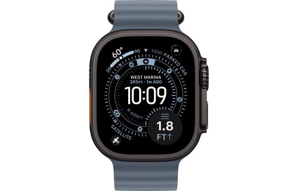 Apple Watch Ultra 3 GPS + Cellular 49mm Black Tit. Case w. Anchor Blue O. Band (MF254+MGCJ4)