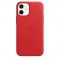 Чехол-накладка для iPhone 12 mini - Apple Leather Case with MagSafe - (PRODUCT)RED (MHK73)