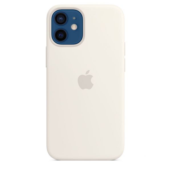 Чехол-накладка для iPhone 12 mini - Apple Silicone Case with MagSafe - White (MHKV3)