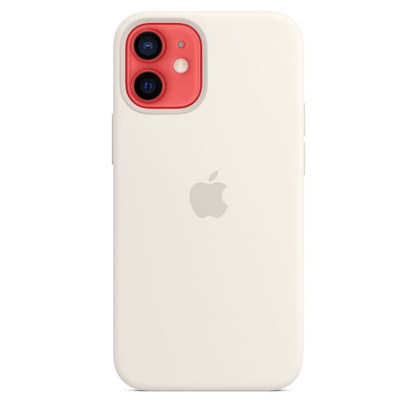 Чехол-накладка для iPhone 12 mini - Apple Silicone Case with MagSafe - White (MHKV3)