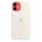 Чехол-накладка для iPhone 12 mini - Apple Silicone Case with MagSafe - White (MHKV3)