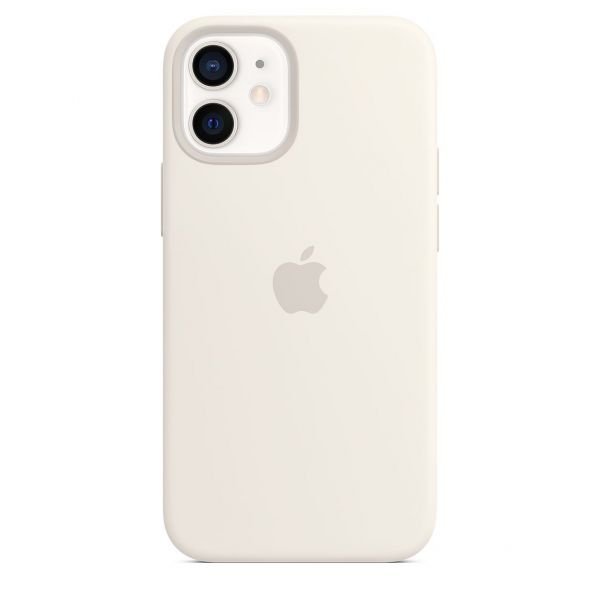 Чехол-накладка для iPhone 12 mini - Apple Silicone Case with MagSafe - White (MHKV3)