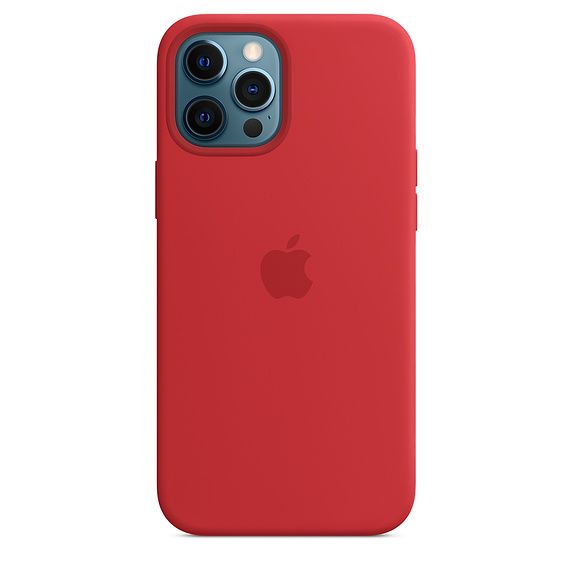 Чехол-накладка для iPhone 12 Pro Max - Apple Silicone Case with MagSafe - (PRODUCT)RED (MHLF3)