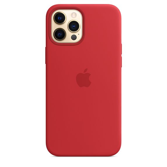 Чехол-накладка для iPhone 12 Pro Max - Apple Silicone Case with MagSafe - (PRODUCT)RED (MHLF3)