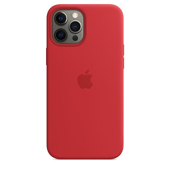 Чехол-накладка для iPhone 12 Pro Max - Apple Silicone Case with MagSafe - (PRODUCT)RED (MHLF3)