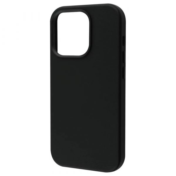 Чехол-накладка для iPhone 14 Pro Max - WAVE Premium Leather Edition Case with MagSafe - Midnight