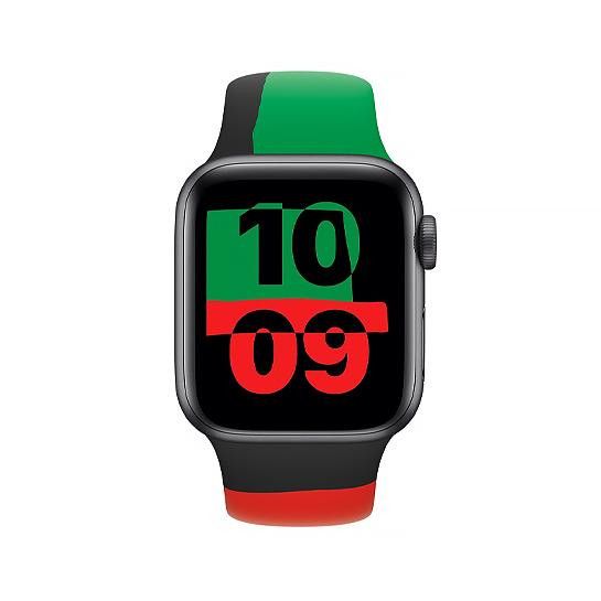 Apple Watch Series 6 GPS + Cellular 40mm Black Unity Aluminum Case with Sport Band (MJ6Q3, MJ6R3)