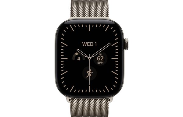 Apple Watch Series 12 GPS + Cellular 46mm Natural Titanium Case with Natural Milanese L. S/M (MJGP4)