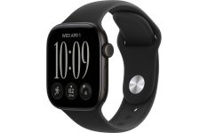 Apple Watch Series 12 GPS + Cellular 42mm Black Aluminum Case with Black Sport Band S/M (MJG04)