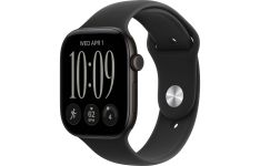 Apple Watch Series 12 GPS + Cellular 46mm Black Aluminum Case with Black Sport Band M/L (MJG94)