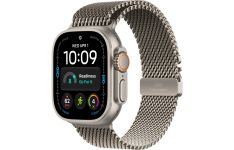 Apple Watch Ultra 4 Natural Titanium Case with Natural Titanium Milanese Loop - Small (MJA84)