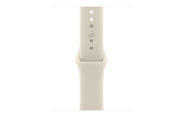 Apple Watch Series 12 GPS + Cellular 42mm Pearl White Ceramic Case with Sand Sport Band S/M (MJGW4)