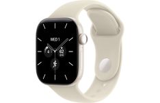 Apple Watch Series 12 GPS + Cellular 42mm Pearl White Ceramic Case with Sand Sport Band S/M (MJGW4)
