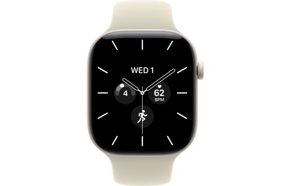 Apple Watch Series 12 GPS + Cellular 46mm Pearl White Ceramic Case with Sand Sport Band M/L (MJH24)