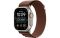Apple Watch Ultra 4 Natural Titanium Case with Burgundy Alpine Loop - Large (MJCR4+MK7F4)