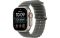 Apple Watch Ultra 4 Natural Titanium Case with Translucent Black Ocean Band (MJCR4+MK7P4)