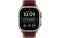 Apple Watch Ultra 4 Natural Titanium Case with Burgundy Trail Loop - M/L (MJCR4+MK8H4)