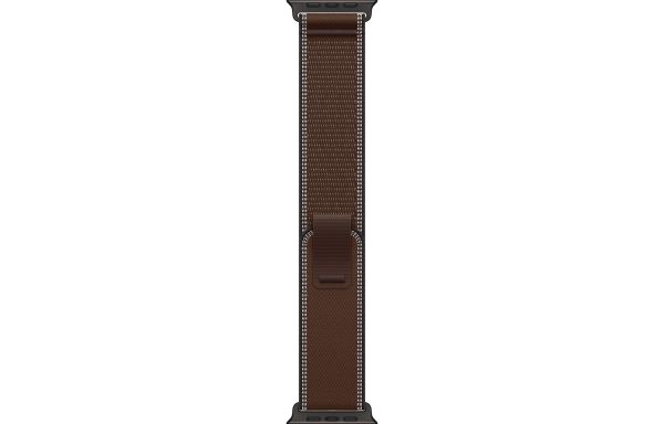 Apple Watch Ultra 4 Black Titanium Case with Dark Umber Trail Loop - S/M (MJCT4+MKAA4)