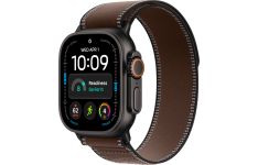 Apple Watch Ultra 4 Black Titanium Case with Dark Umber Trail Loop - M/L (MJCT4+MKAE4)