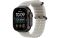 Apple Watch Ultra 4 Black Titanium Case with Translucent Gray Ocean Band (MJCT4+MKAQ4)