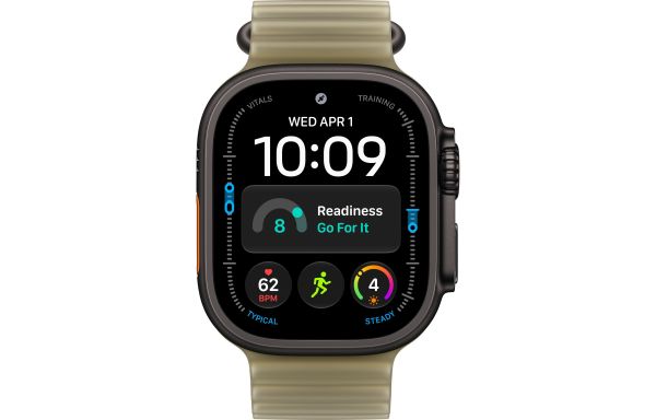 Apple Watch Ultra 4 Black Titanium Case with Translucent Kelp Ocean Band (MJCT4+MKAV4)