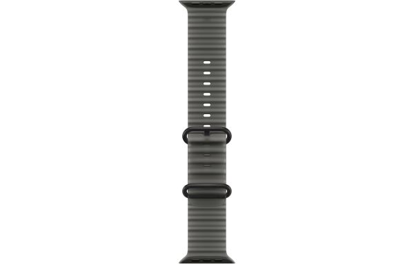 Apple Watch Ultra 4 Black Titanium Case with Translucent Black Ocean Band (MJAY4)