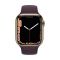 Apple Watch Series 7 LTE 45mm Gold S. Steel Case w. Dark Cherry Sport Band (MKJF3)