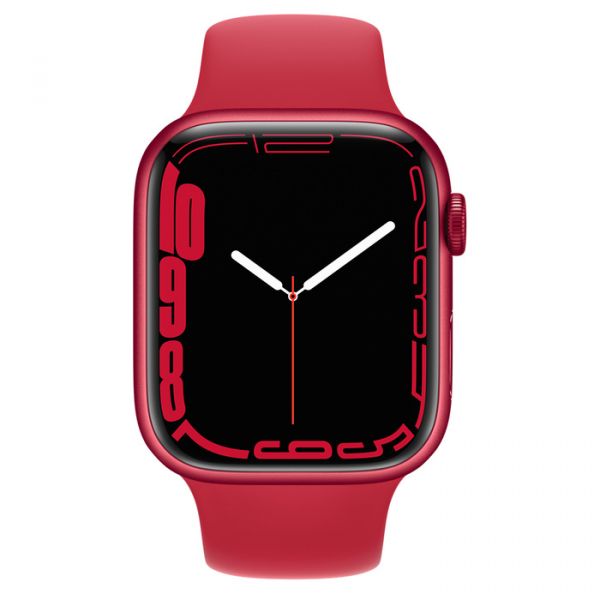 Apple Watch Series 7 GPS 45mm PRODUCT RED Aluminum Case With PRODUCT RED Sport Band (MKN93)
