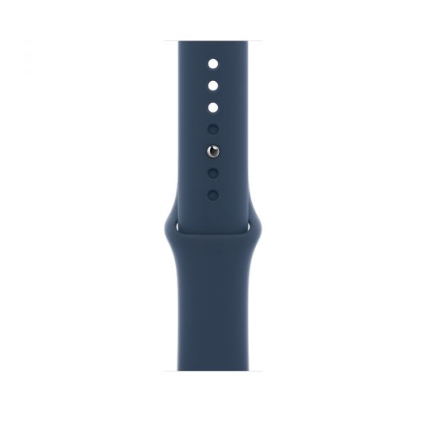 Apple Watch SE LTE 44mm Silver Aluminum Case With Abyss Blue Sport Band (MKRJ3)