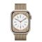 Apple Watch Series 8 GPS 41mm Starlight Aluminium Case with Gold Milanese Loop (MNP63/ML733)