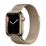 Apple Watch Series 7 LTE 41mm Gold Stainless Steel Case with Gold Milanese Loop (MKHH3/MKJ03)