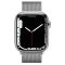 Apple Watch Series 7 LTE 45 mm Silver Stainless Steel Case with Silver Milanese Loop (MKJE3)
