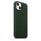 Чехол-накладка для iPhone 13 - Leather Case with MagSafe - Sequoia Green (MM173)