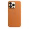 Чохол-накладка для iPhone 13 Pro - Leather Case - Golden Brown OEM
