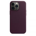Чехол-накладка для iPhone 13 Pro - Leather Case - Dark Cherry OEM