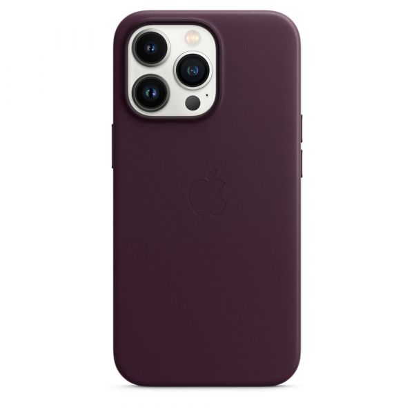 Leather Case with MagSafe for iPhone 13 Pro Max Dark Cherry (MM1M3)