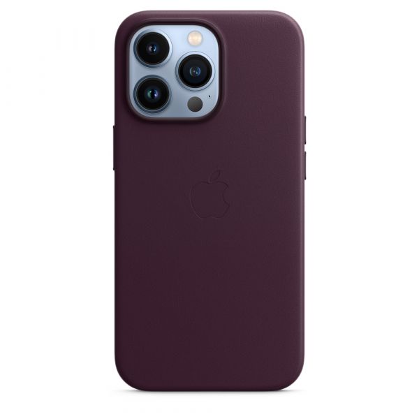 Leather Case with MagSafe for iPhone 13 Pro Max Dark Cherry (MM1M3)