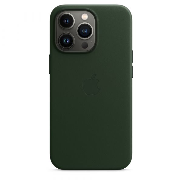 Leather Case with MagSafe for iPhone 13 Pro Max Sequoia Green (MM1Q3)