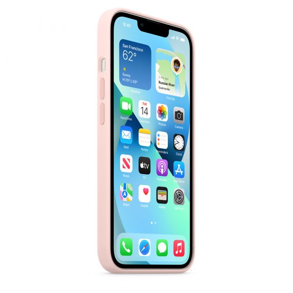 Чехол-накладка для iPhone 13 - Silicone Case with MagSafe - Chalk Pink (MM283)
