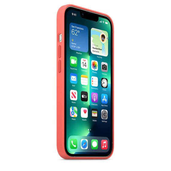 Чохол-накладка для iPhone 13 Pro - Silicone Case - Pink Pomelo OEM