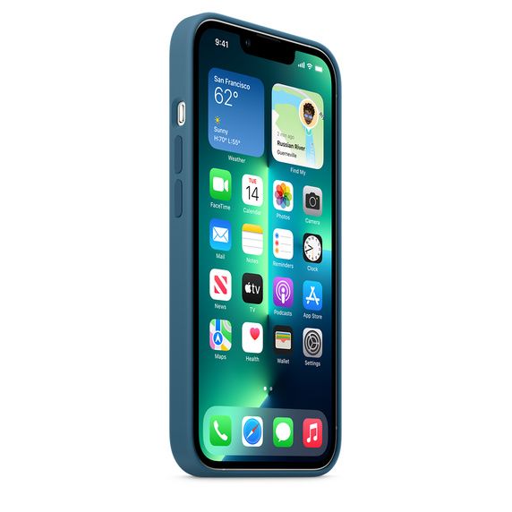 Чохол-накладка для iPhone 13 Pro - Silicone Case - Blue Jay OEM