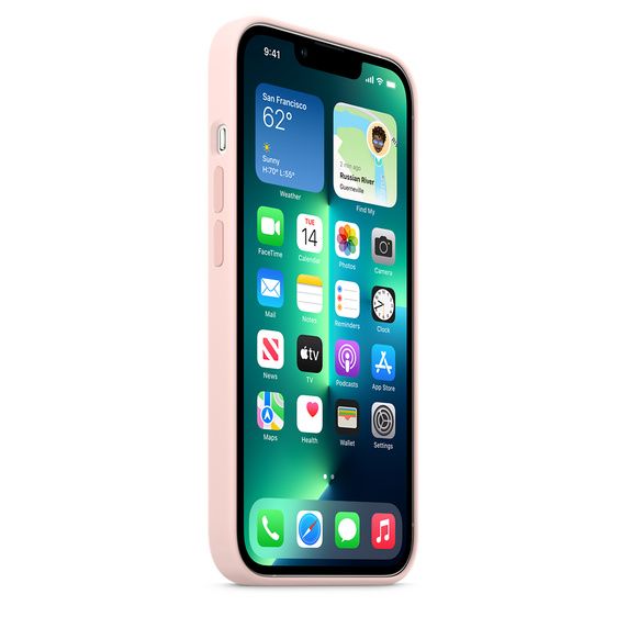 Silicone Case with MagSafe for iPhone 13 Pro Chalk Pink (MM2H3)
